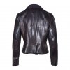 CHANEL BROWN LEATHER JACKET FR 38